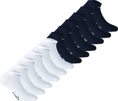Produktbild von Diadora Uni Sneaker Socken, 12er Pack - Socken, Mercerisierte Baumwolle, Logo, einfarbig Weiß/Dunkelblau 43-46