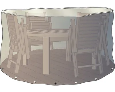 Obrázek produktu pro Ochranný obal na soupravu zahradního nábytku GARDEN PLACE Ø 320 cm, v. 95 cm průhledný