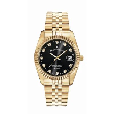 Image de Jacques du Manoir Montre dateur Inspiration Black - Gold
