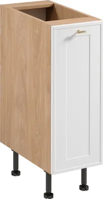 Produktbild von Unterschrank 30 cm küche Küchenblock ohne Arbeitsplatte, Sorento D30 Weiß/Sonoma Eiche