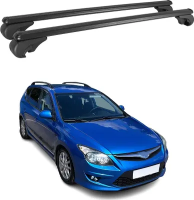 Produktbild von Dachträger für Hyundai i30 Kombi 2008-2012 Gepäckträger Grundträger Alu Schwarz