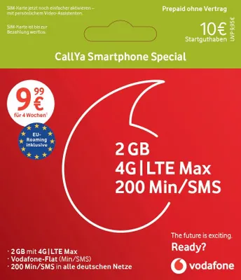 Immagine prodotto di Vodafone CallYa Smartphone Special 2.5GB