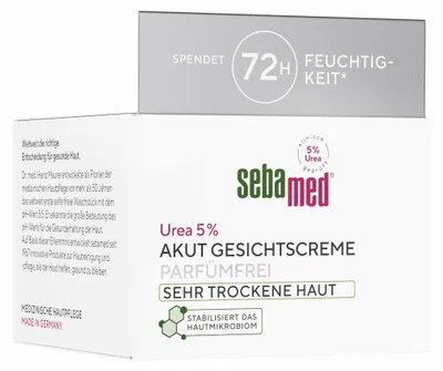 Obrázok produktu pre Sebamed Akut – pleťový krém s 5 % močovinou, bez parfumácie, 50 ml