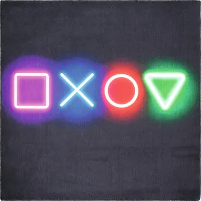 Produktbild von Kinderteppich Gaming Symbole 100x100 cm