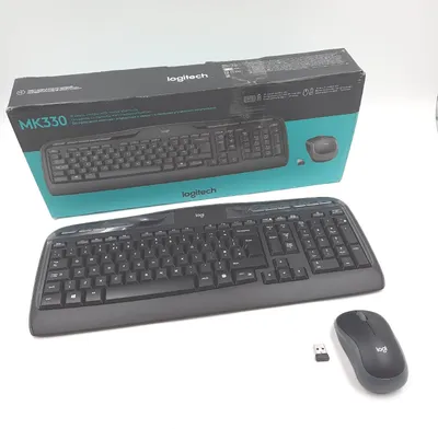 Imagen del producto de Logitech MK330: Set de teclado y ratón - , distribución QWERTY estadounidense (920-003971)