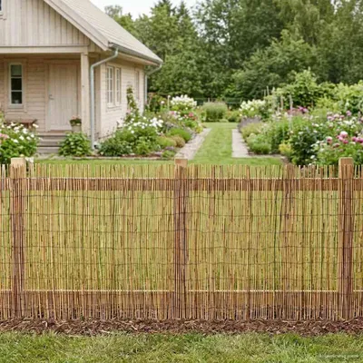 Obrázok produktu pre Záhradný plot Karbonizovaný 300 x 100 cm Rákosie