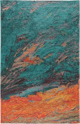 Produktbild von Flachgewebeteppich Stay Türkis, Maße:155 x 235 cm