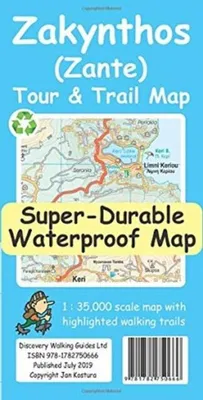 Produktbild von Zakynthos (Zante) Tour & Trail Map