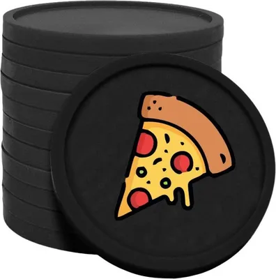 Obrázek produktu pro CombiCraft žetony na pizzu černé - Ø29mm - 100 kusů