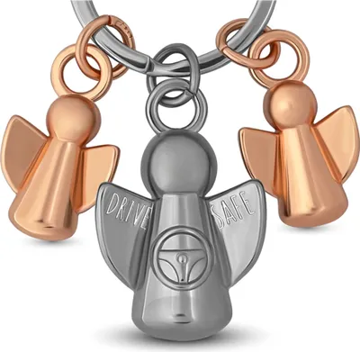 Produktbild von LANOLU Schutzengel Schlüsselanhänger, Engel Schlüsselanhänger, Glücksbringer Auto, Drive Safe Geschenke zum Führerschein, Glücksengel