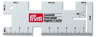 Produktbild von Nähmaß Schneidermaß Nählineal - 14,8 x 7,2 x 2,5 cm - 90° Winkel
