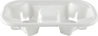 Produktbild von NATURE Star Becherträger Double aus Zuckerrohr weiß