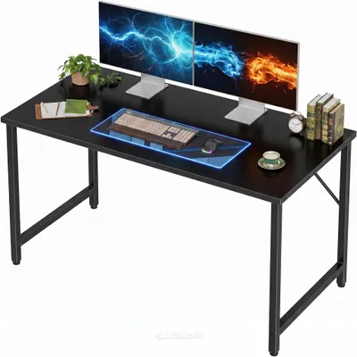 Image de Bureau informatique avec pieds réglables - Design moderne et pratique