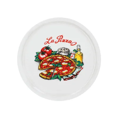 Produktbild von Pizzateller Napoli groß 30,5cm Porzellan Teller Pizzapplatte mit schönem Motiv - für Pizza / Pasta
