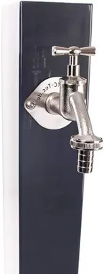Productafbeelding van Waterkolom 65 cm Antraciet - Tuinspaarzuil met Kraan voor Buitenapparatuur