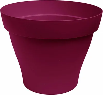 Immagine prodotto di Poétic Romeo Rund, Blumentopf, Blumenkübel, Blumen Topf, Pflanzkübel, Kunststoff, Kirschrot, Ø 11.7 cm, PRO12GT