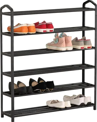 Produktbild von Schuhregal 6 Ebenen Lena Schwarz