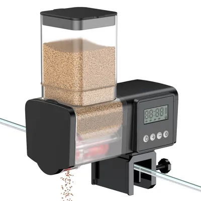 Aquarium-Futterautomat, 200/450 ml, Timer, batteriebetrieben