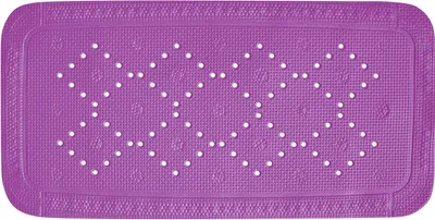 Obrázok produktu pre Sprchová rohož Spirella Kúpeľová rohož Kúpeľová rohož protišmyková s prísavkami - Alaska Purple - cca 36 x 91 cm