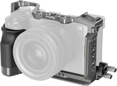 Zdjęcie produktu dla Zestaw klatki SMALLRIG HawkLock z szybkim systemem mocowania i silikonowym uchwytem do Sony Alpha 7C II / 7CR 5198