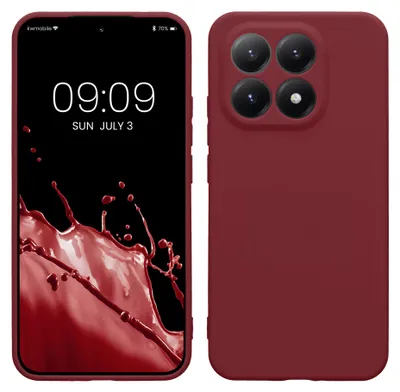 Produktbild von kwmobile Handyhülle für Xiaomi 15T Hülle - weiches Handy Silikon Case - Schutzhülle Cover - Bordeaux Violett