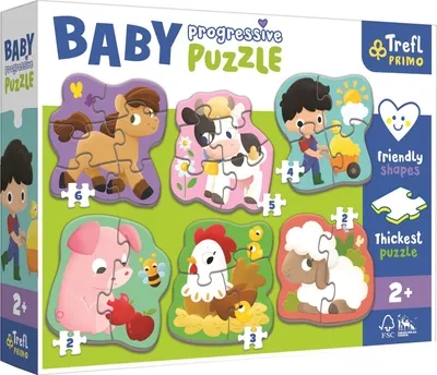 Produktbild von Puzzle Trefl Baby Progressiv Bauernhof
