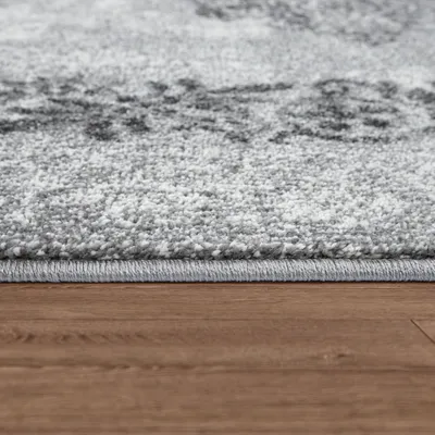Produktbild von TT Home Vintage-Teppich Für Wohnzimmer, Kurzflor Mit Orient-Design, Meliert Grau Größe 120x170 cm