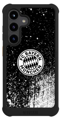 Produktbild von NIVOCASE Hülle für Samsung Galaxy S24  Stoßfeste Handyhülle NIVOmax Case Schwarz FC Bayern München FCB Offizielles Lizenzprodukt