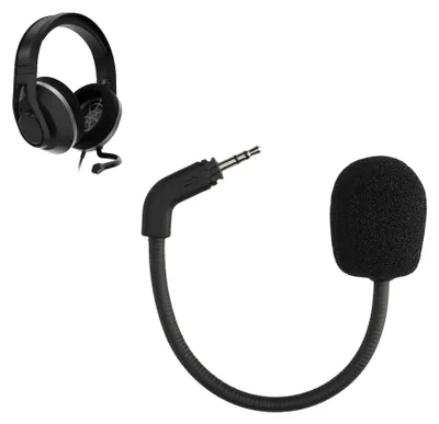 Produktbild von kwmobile Ersatz Kopfhörer Mikrofon kompatibel mit TurtleBeach Recon 500 Headset - Gaming Headphones Mikrofon mit 3,5 mm Klinkenstecker - Schwarz