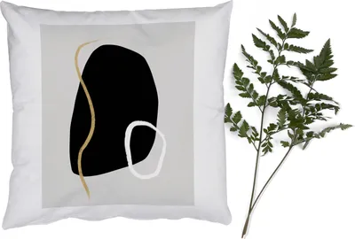 Produktbild von MuchoWow® Zierkissen Sofakissen Wohnzimmer Dekokissen 45x45 cm Minimalismus - Abstrakt - Design - Schlafpolster - Polster für das Sofa
