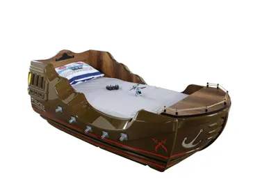 Produktbild von Boot Bett Marine Captain Pirates für kleine Seemänner