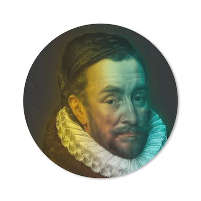 Produktbild von MuchoWow® Mauspad Mousepad Wilhelm von Oranien - Kunst - Gemälde 20x20 cm - Mousepads - Maus Mat - Pad - Mausunterlage - Schreibtischmatte