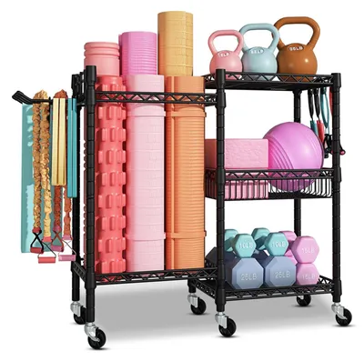 Productafbeelding van Gereedschapswagen op wielen voor fitnessaccessoires