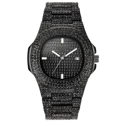 Produktbild von Elegante RO-14322 Damenuhr in Schwarz mit Zirkonen KP14322