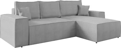 Produktbild von MIRJAN24 Ecksofa Malaga L Cord mit Schlaffunktion und Bettkasten, Eckcouch, Stilvoll Polsterecke vom Hersteller (Farbe: Poso 110, Seite: Rechts)