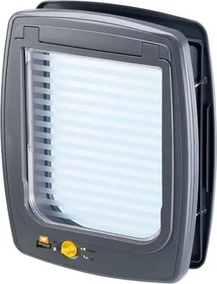 Obrázek produktu pro FERPLAST Swing 11 šedá - dvířka pro psy a kočky - 31 x 9,6 x 38,4 cm