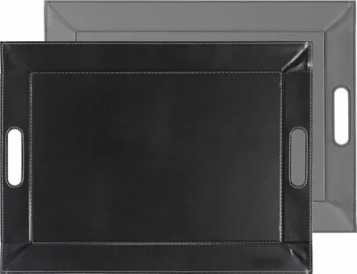 Image de freeform Plateau / set de table Gris / Noir- 55 x 41 cm