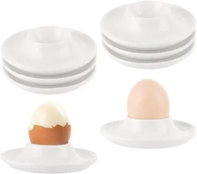 Produktbild von Keramische Kampeerservietten, 8 stuks, wit, ronde, stapelbare, aardewerk, keukenaccessoires