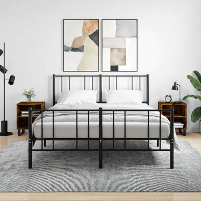 Immagine prodotto di vidaXL Comodini 2 pz. Rovere fumé 40x30x50 cm Materiale a base di legno