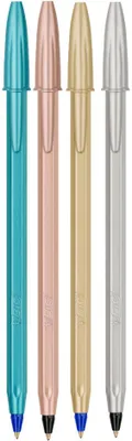 Image de Bic 303177 Stylo à bille BIC Cristal Glacé, boîte de 4