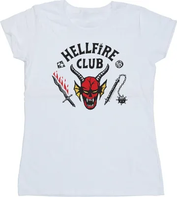Produktbild von Netflix - "Stranger Things Hellfire Club" T-Shirt für Damen BI40333 (S) (Weiß)