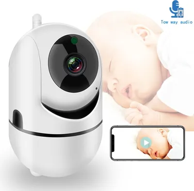 Produktbild von WiFi Babyphone mit Kamera 1080P HD Babyphone Audio Nachtsicht Home Security Baby Telefon Kamera