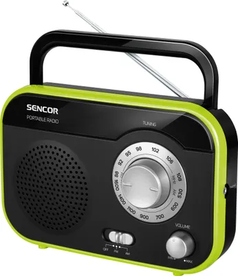 Zdjęcie produktu dla Sencor SRD 210 BGN, Przenośny, Analogowy, AM, FM, 87,5 - 108 MHz, 530 - 1600 kHz, 1 W