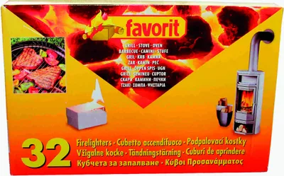 Produktbild von Favorit 1250 Anzündewürfel für Grill, Kamin und Ofen, Anzünder auf Kerosinbasis
