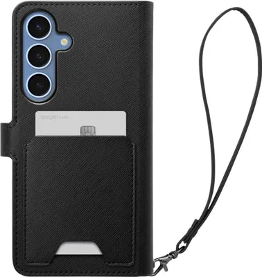 Produktbild von Spigen Wallet S, Geldbörsenhülle, Samsung, Galaxy S25 Plus, 17 cm (6.7"), Schwarz