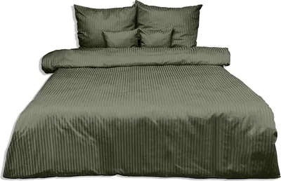 Produktbild von Pościel, adamaszek, 100% bawełna, wysokiej jakości 160x200 zielona