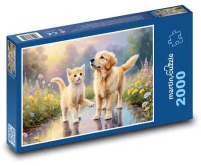 Obrázek produktu pro martinpuzzle - Puzzle 2000 - Pes a kočka