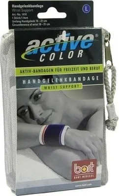 Produktbild von BORT ActiveColor Handgelenkbandage L blau
