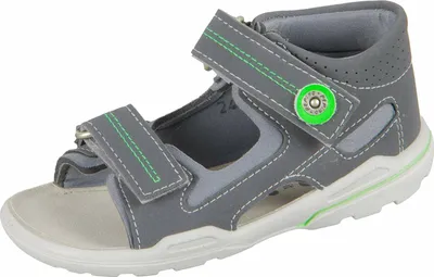 Produktbild von Ricosta Jungen Sandalen mit verstellbarem Klettverschluss in offener Form Grau
