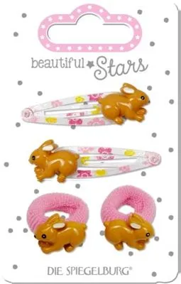 Produktbild von Haarclip + Haargummi Hase  beautiful Stars